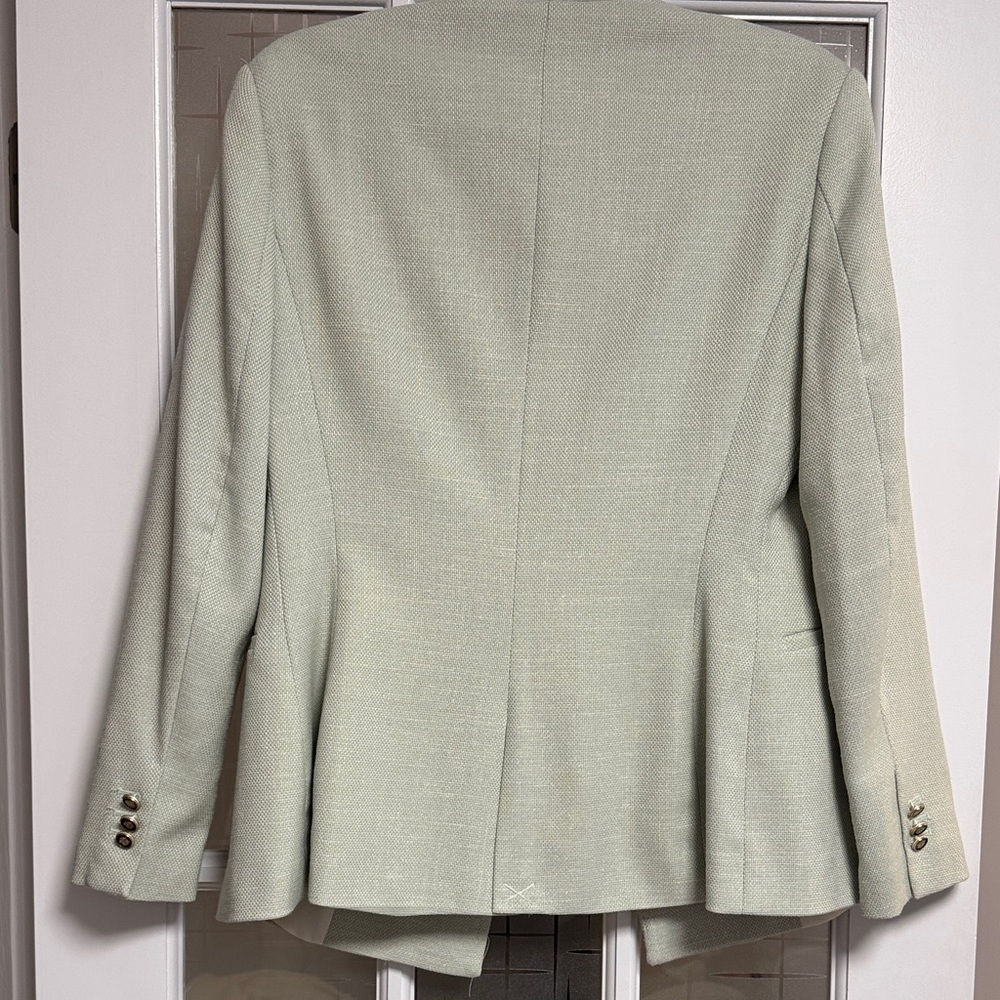 Zara Women's Mint Double-Breasted Blazer - Picture 13 of 13